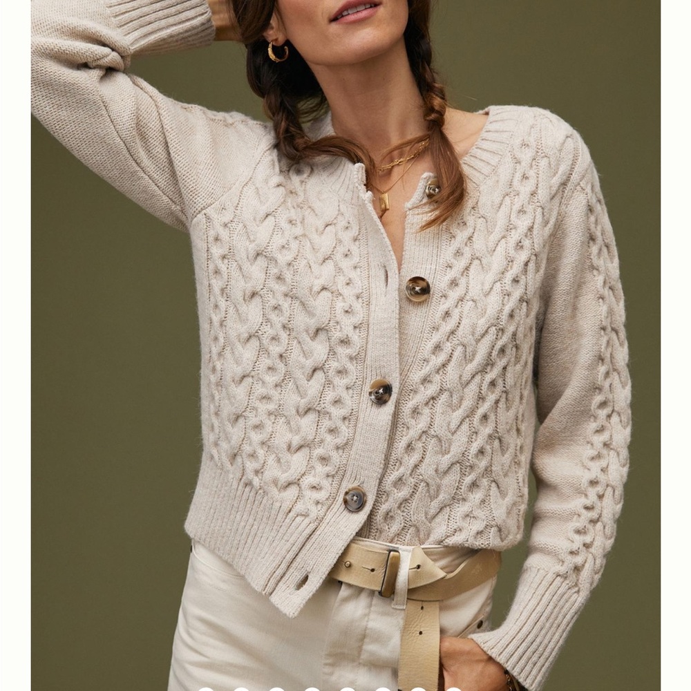 NWT Maeve by Anthropologie Cable Knit Cardigan
